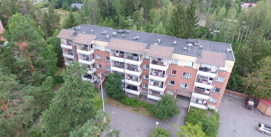 Espoon Ruutikellarintie ilmakuva.