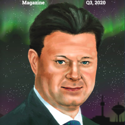Henkilökuva EQDerivatives lehden kannessa.