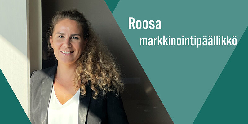 Henkilökuva Veritaksen markkinointipäällikkö Roosa Simolasta,