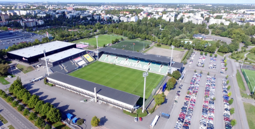 "ilmakuva Veritas Stadion."