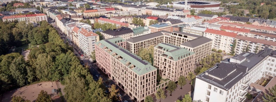 Ilmakuva Helsingin Töölöstä.